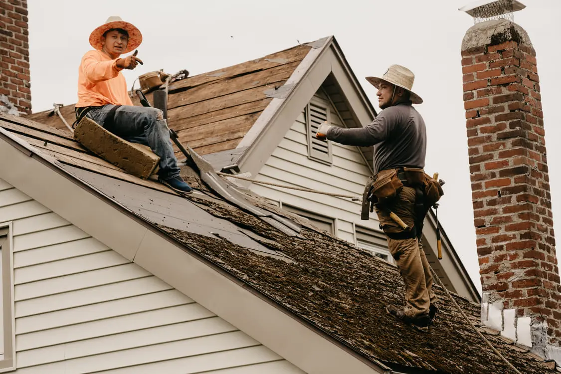 Storm damage roof repair documented for insurance claim, Quincy MA