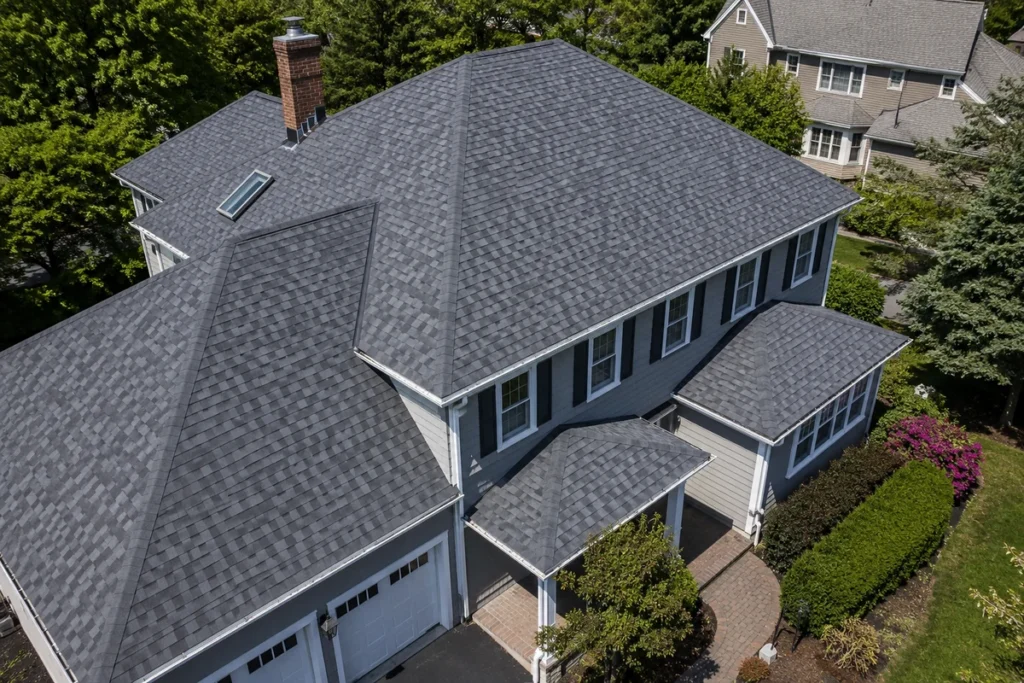 Asphalt shingle roof replacement completed in Massachusetts
