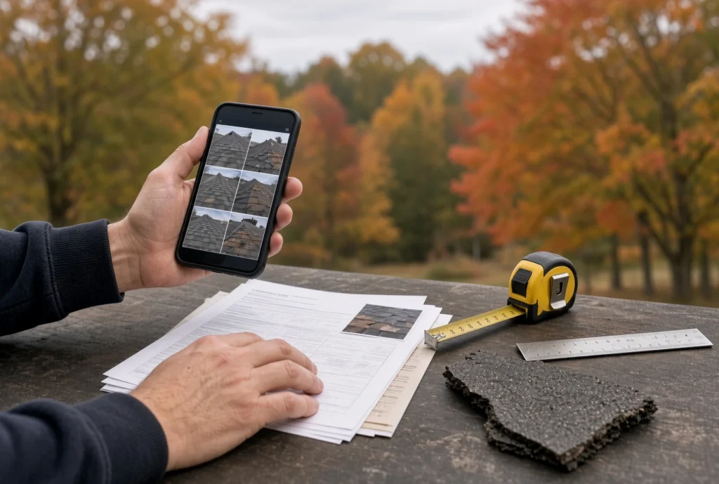 roof inspection documentation